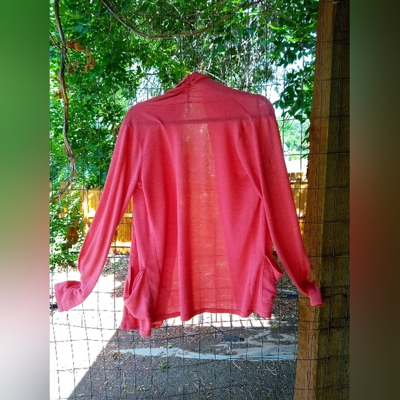 Poof brand Pink/Salmon Cardigan! - Picture 3 of 4